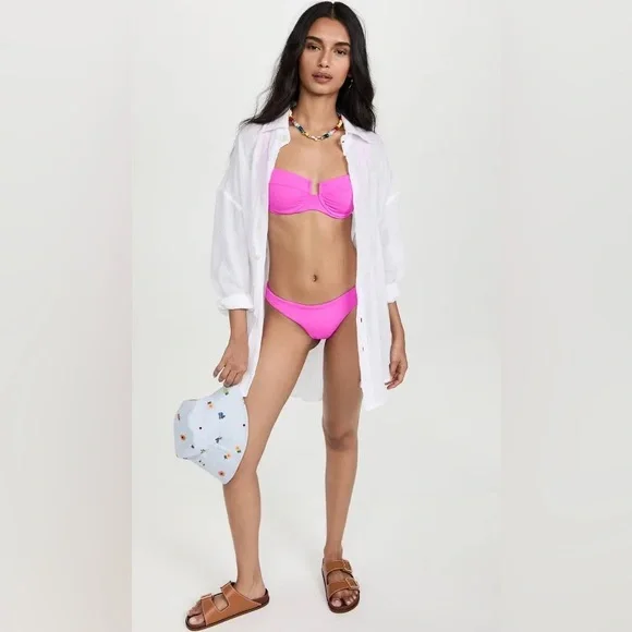 L*SPACE NWT SANDY BOTTOMS BRIGHT FUSCHIA (S) - Picture 2 of 12